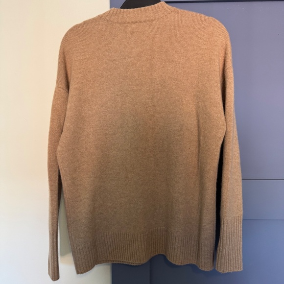 NAADAM Luxe Cashmere Oversized Crewneck Sweater  in Sand - Picture 10 of 10